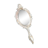 Bronze "face to hand" mirror