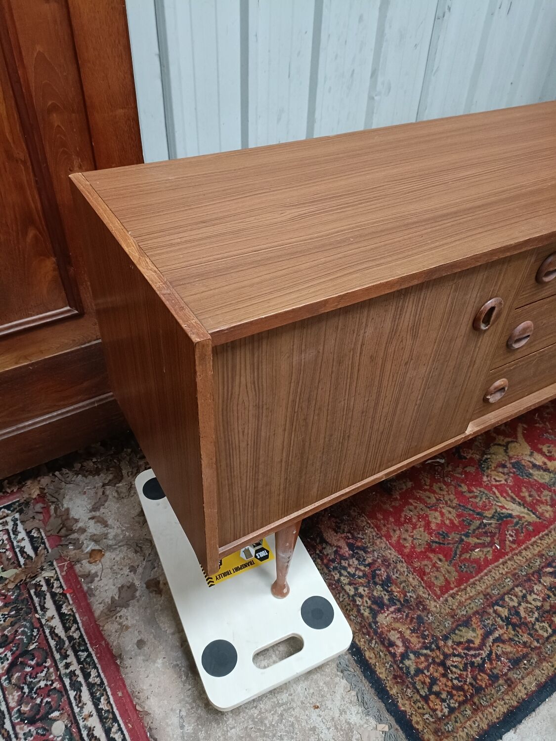 Vintage scandinavian teak enfilade, 60s