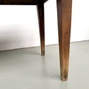 Table de ferme en noyer massif, années 50