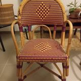 Vintage rattan bistro chairs