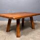 Table basse brutaliste pak rustique des années 70