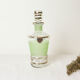 Carafe en verre granité vert, vintage