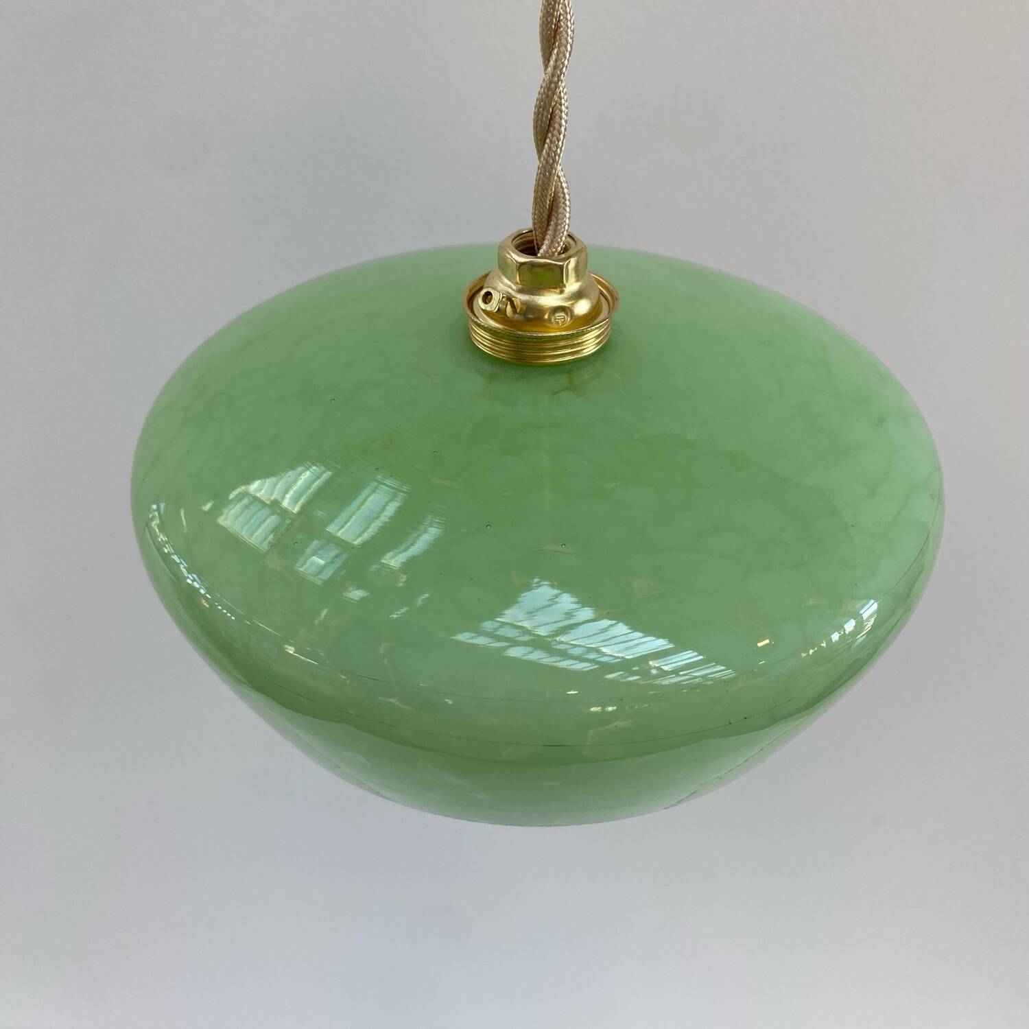Green Clichy glass pendant light