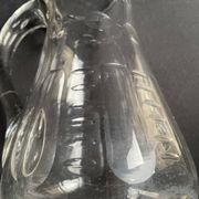 Broc verre soufflé et taillé XIXème