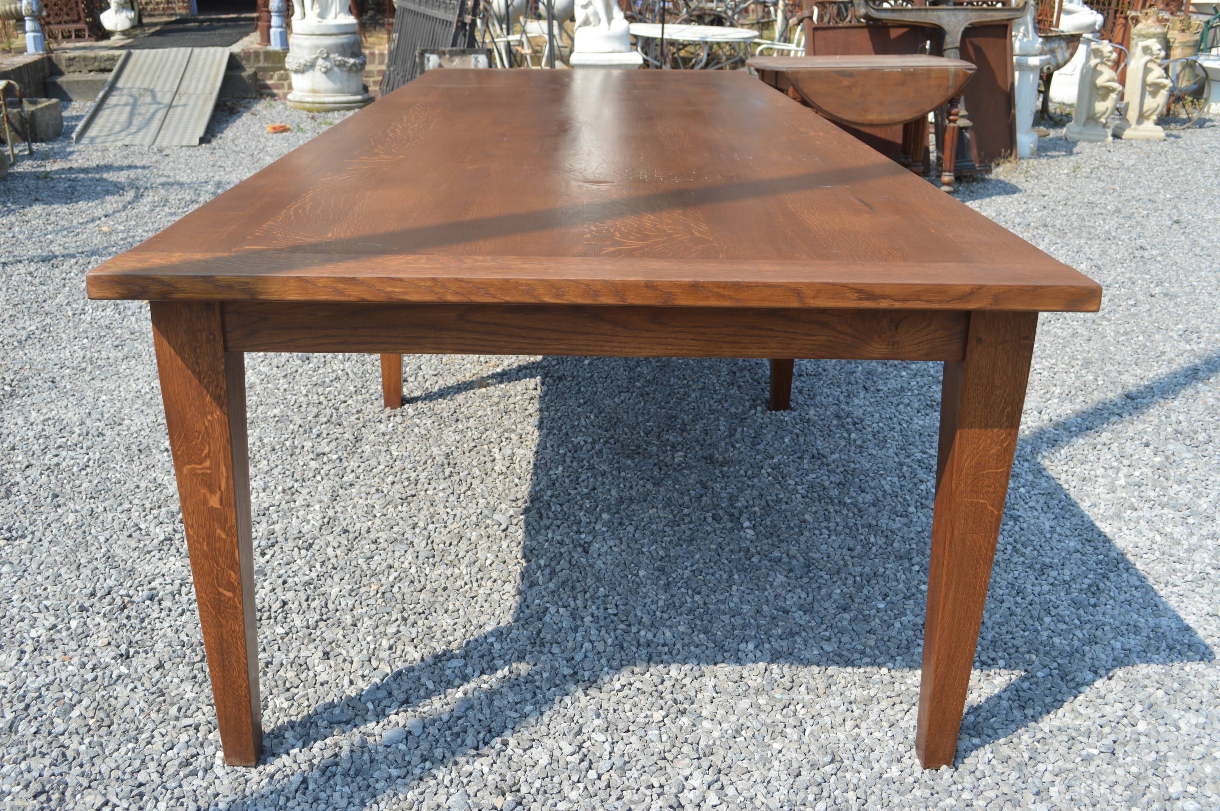 Oak farm table