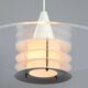 Scandinavian Duett Plexiglas and Metal Pendant Lamp from Landskrona Sweden