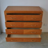 Chest of drawers vintage feet compass 1970