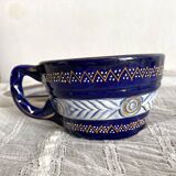 Large HB Quimper cup with saucer