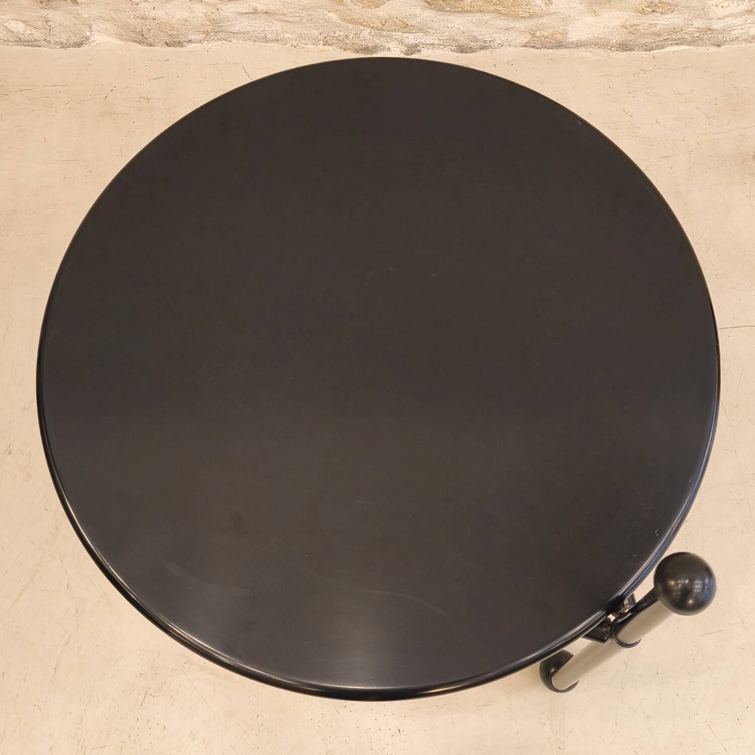 Foldable metal side table, design by Tord Bjorklund, Ikea.