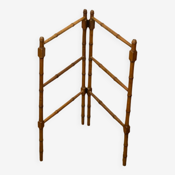 Porte serviettes  / habits Napoléon III, bois, bambou,