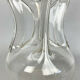 Blown glass carafe and silver frame