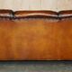 Restored leather Howard & Son canapé style, 204 cm