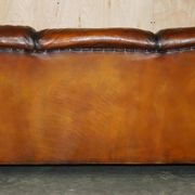 Restored leather Howard & Son canapé style, 204 cm