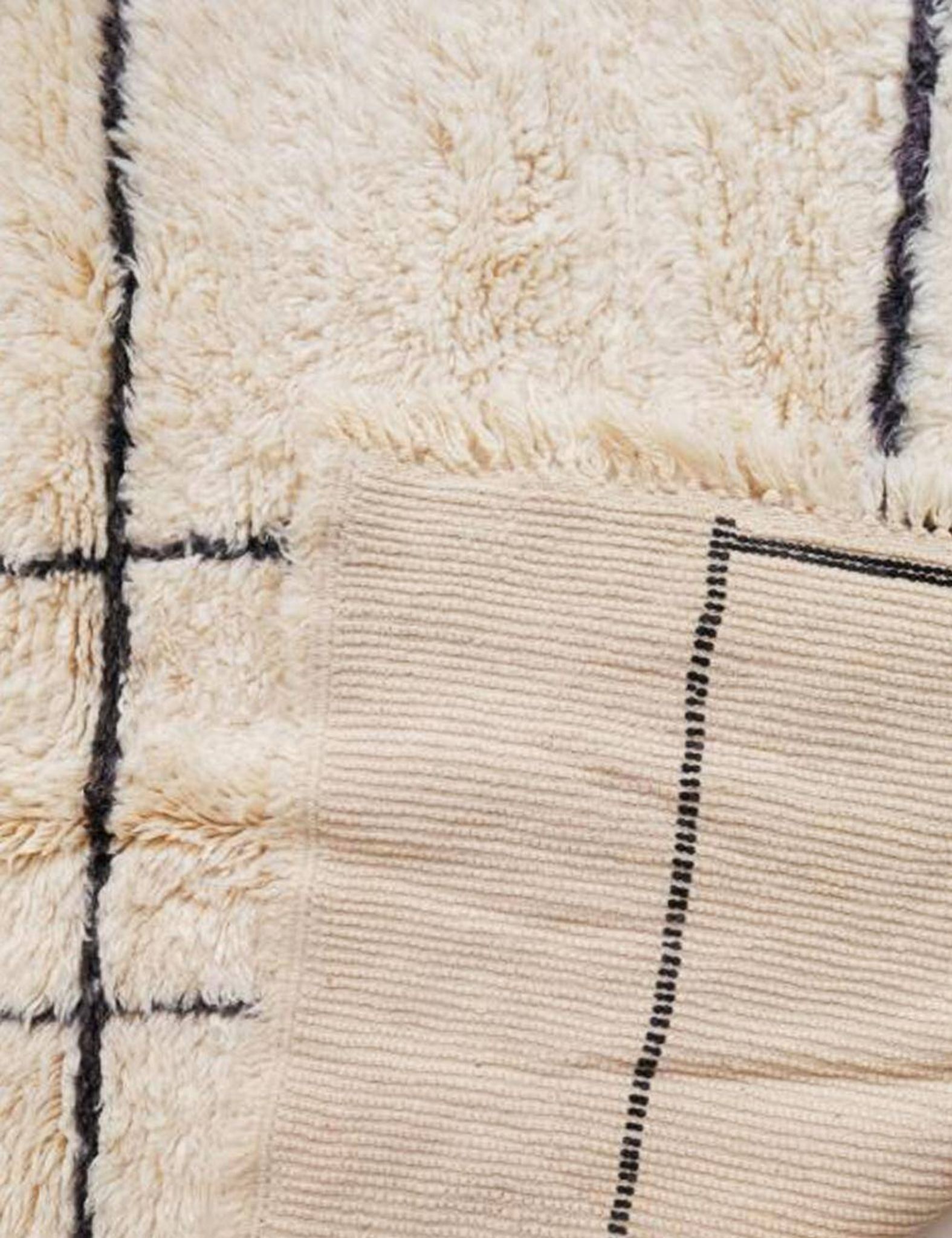Tapis Marmoucha Blanc Ecru - 254 x 174 cm
