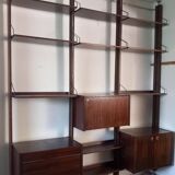 Italian Wall Bookcase by Industria Mobili Barovero – Selex Series, 60s