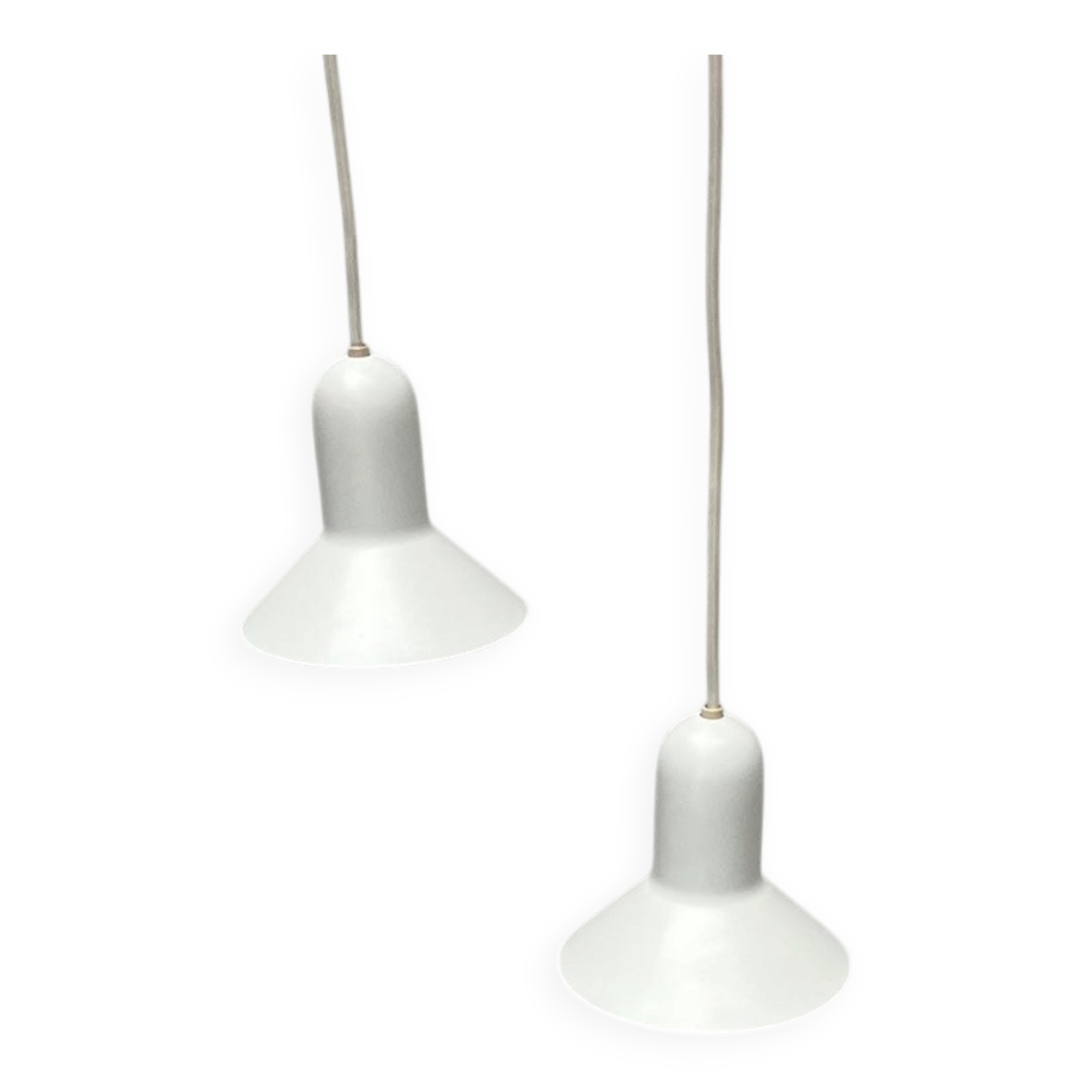 Suspended Lamps Model 1415 Mid-Century Modern Danish by Claus Bondrup and Torsten Thorup for Nordlux, 1960s, Set of 2