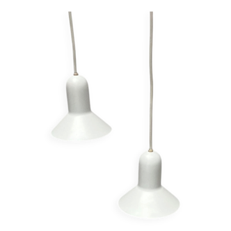 Suspended Lamps Model 1415 Mid-Century Modern Danish by Claus Bondrup and Torsten Thorup for Nordlux, 1960s, Set of 2