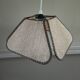 Vintage rattan blade pendant light