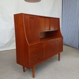 Vtg Mid Century Jentique Teak Highboard Sideboard Danish Scandi Design Retro 60s