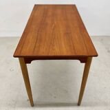 Danish Petite Teak & Beech Desk, 1950s.