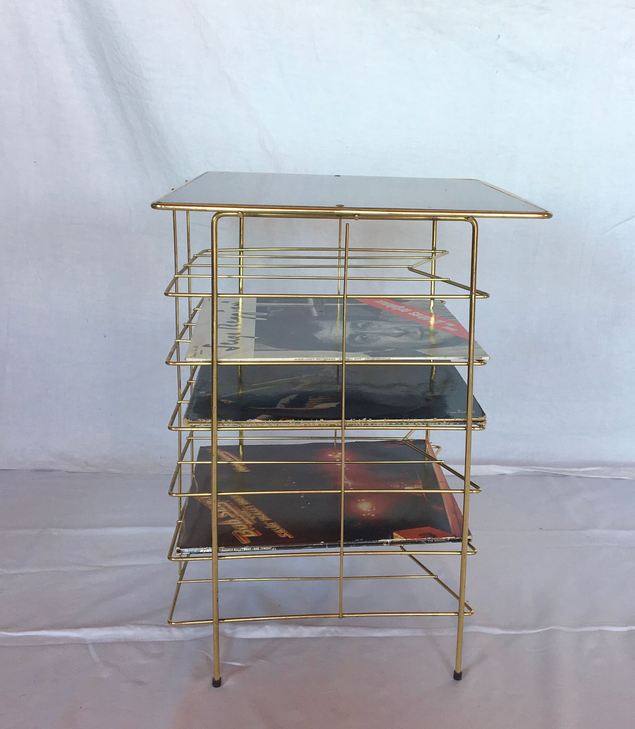 Vintage vinyl or magazine racks