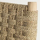 Chair made of teak and natural fibers