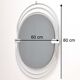 Smoked Wall Mirror with a Triple Chrome-Plated Metal Frame, Italy