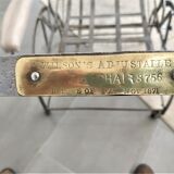 Wilson's adjustable folding chair made of steel produced in 1871