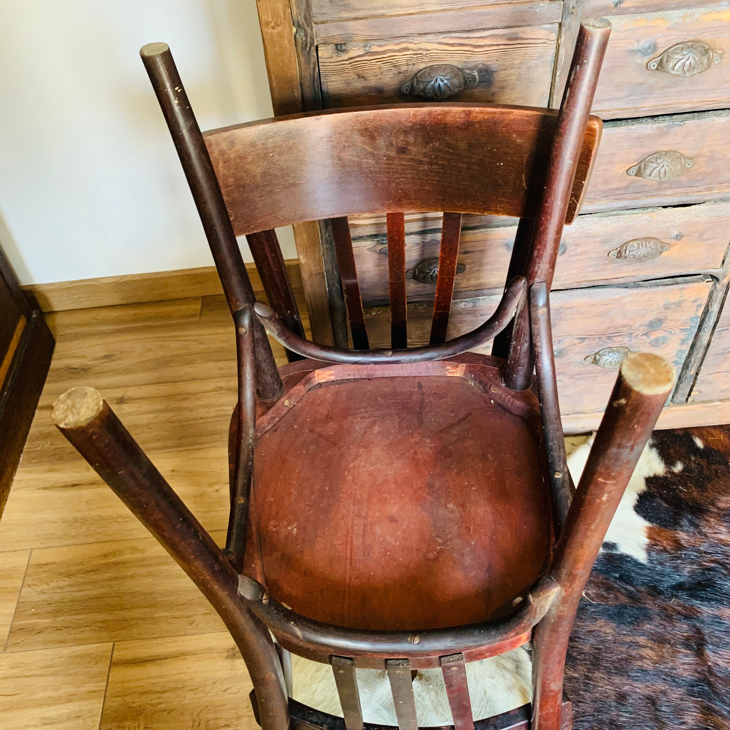 Pair of bistro chairs