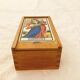 Tarot deck and wooden box therein