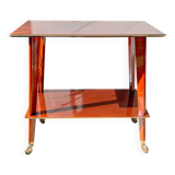 Vintage Formica trolley on wheels from the 1960s