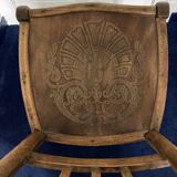 Vintage wooden bistro chair sitting shell