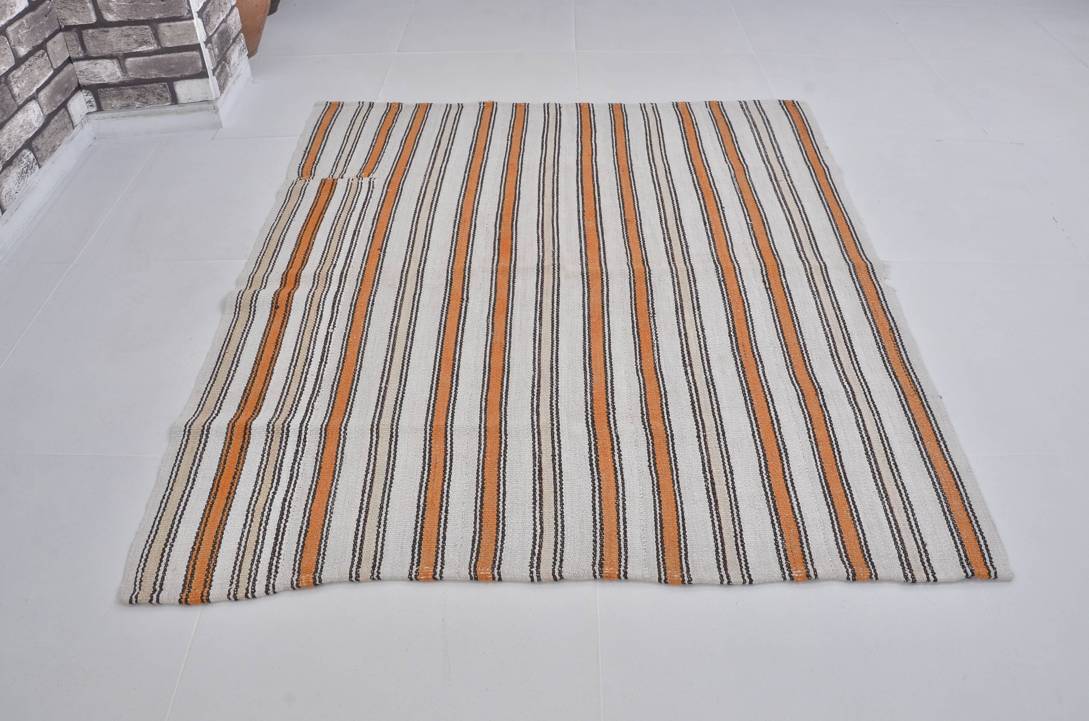 Colourful Stripe Oushak Vintage Hemp sku3724