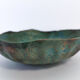 Coupe vide-poches en grès émaillé, signée, artisanat d'art, céramique