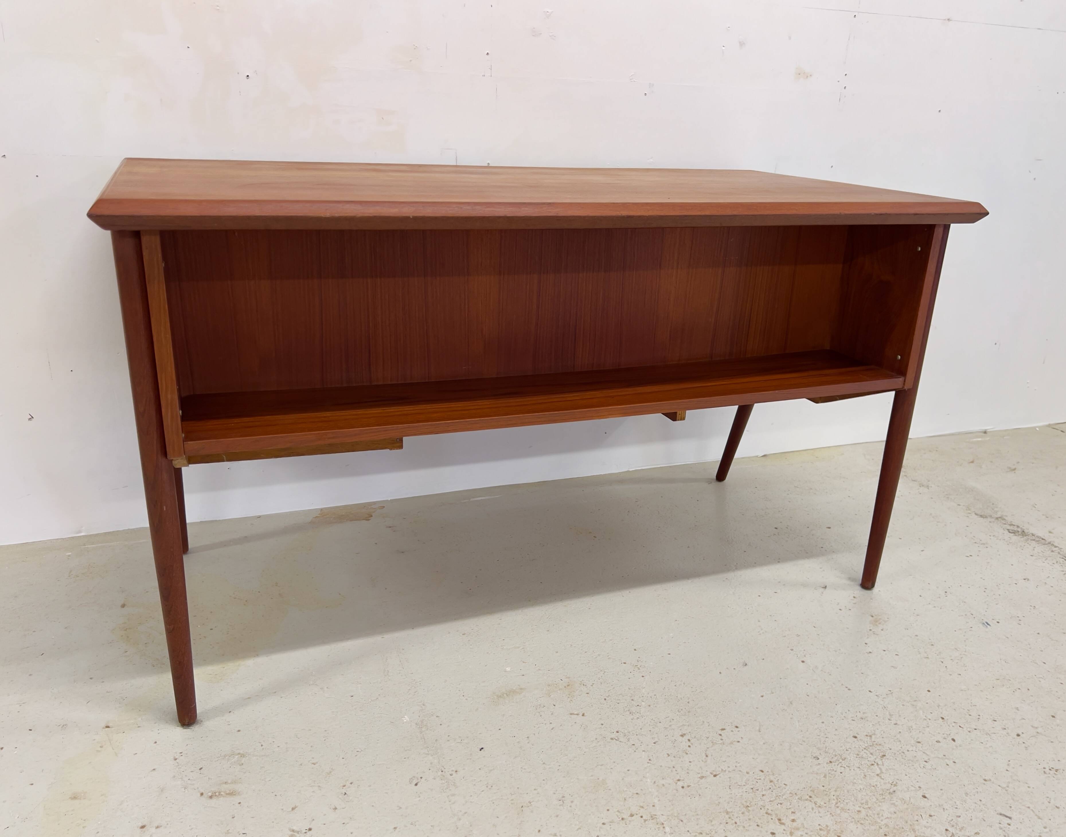 Vintage Danish design desk designed by Gunnar Nielsen Tibergaard.