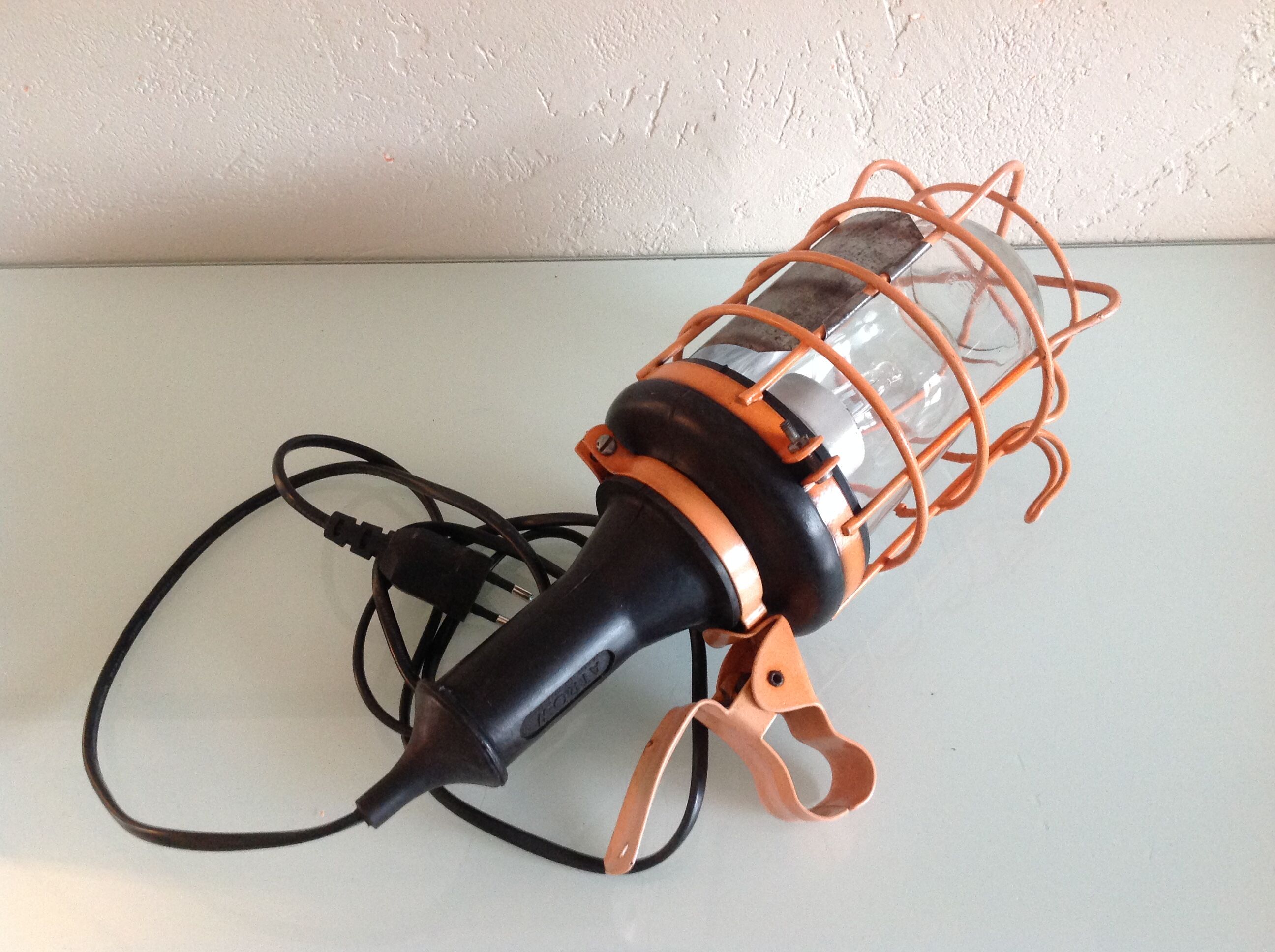 Orange Atrow Workshop Walkman with Duralex Industrial Style Glass