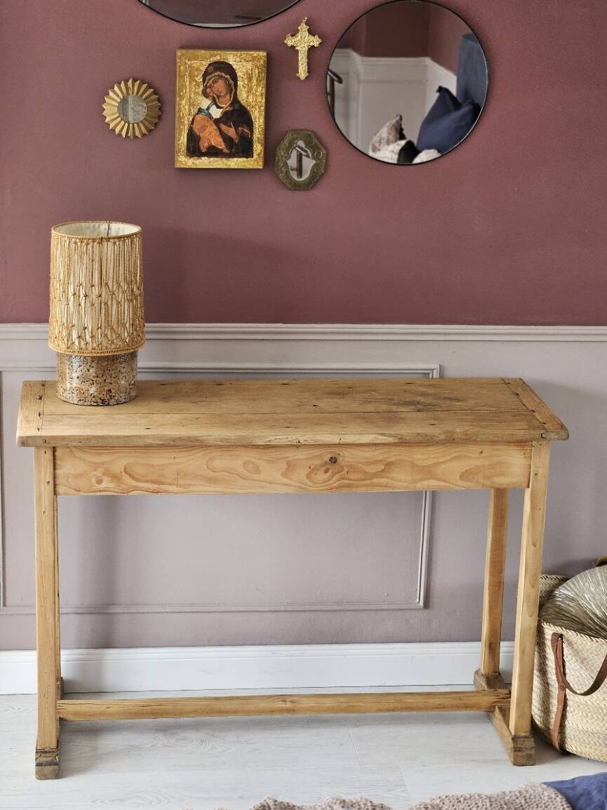 Console bois massif vintage | Flore