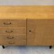 Commode vintage scandinave des années 60 en chêne clair