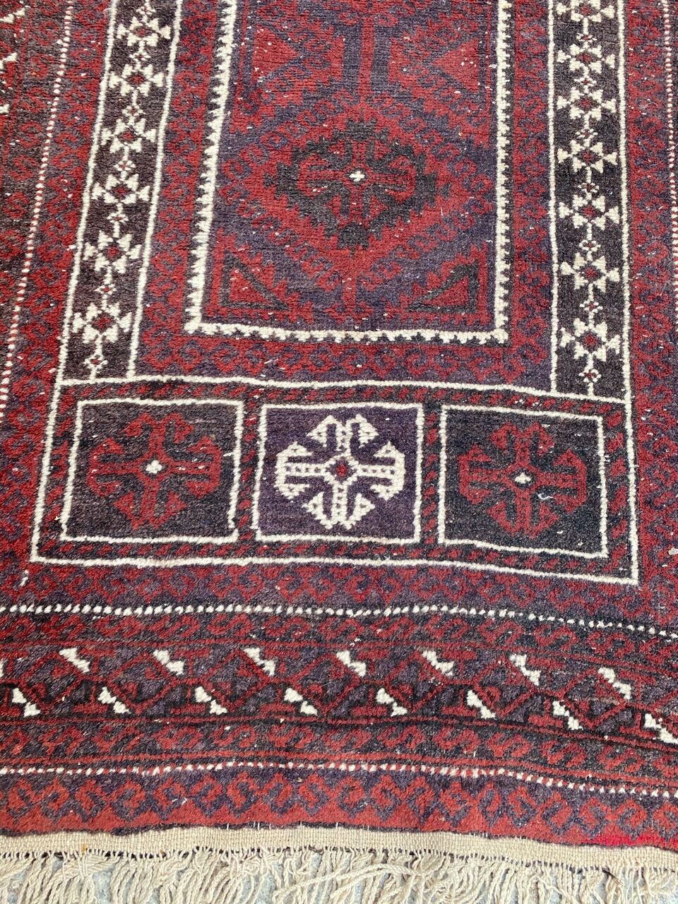Vintage afghan carpet belutch 89x147 cm