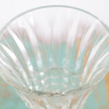 Vintage molded glass vase 50s