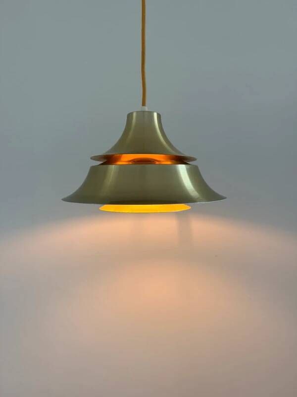 Vintage Danish gold pendant - Golden design lamp