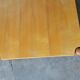 Square coffee table in solid blond wood 80s