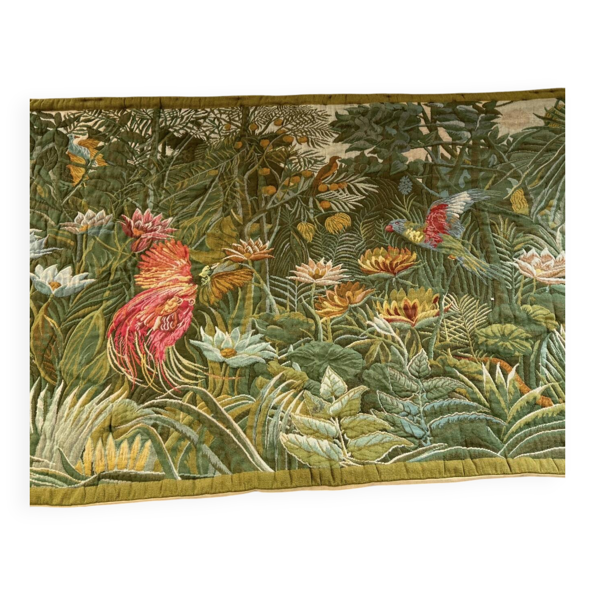 Tropical forest wall tapestry La Filandière Paris no. 123, 1960