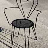 Mathieu Matégot wrought iron garden furniture, 1950