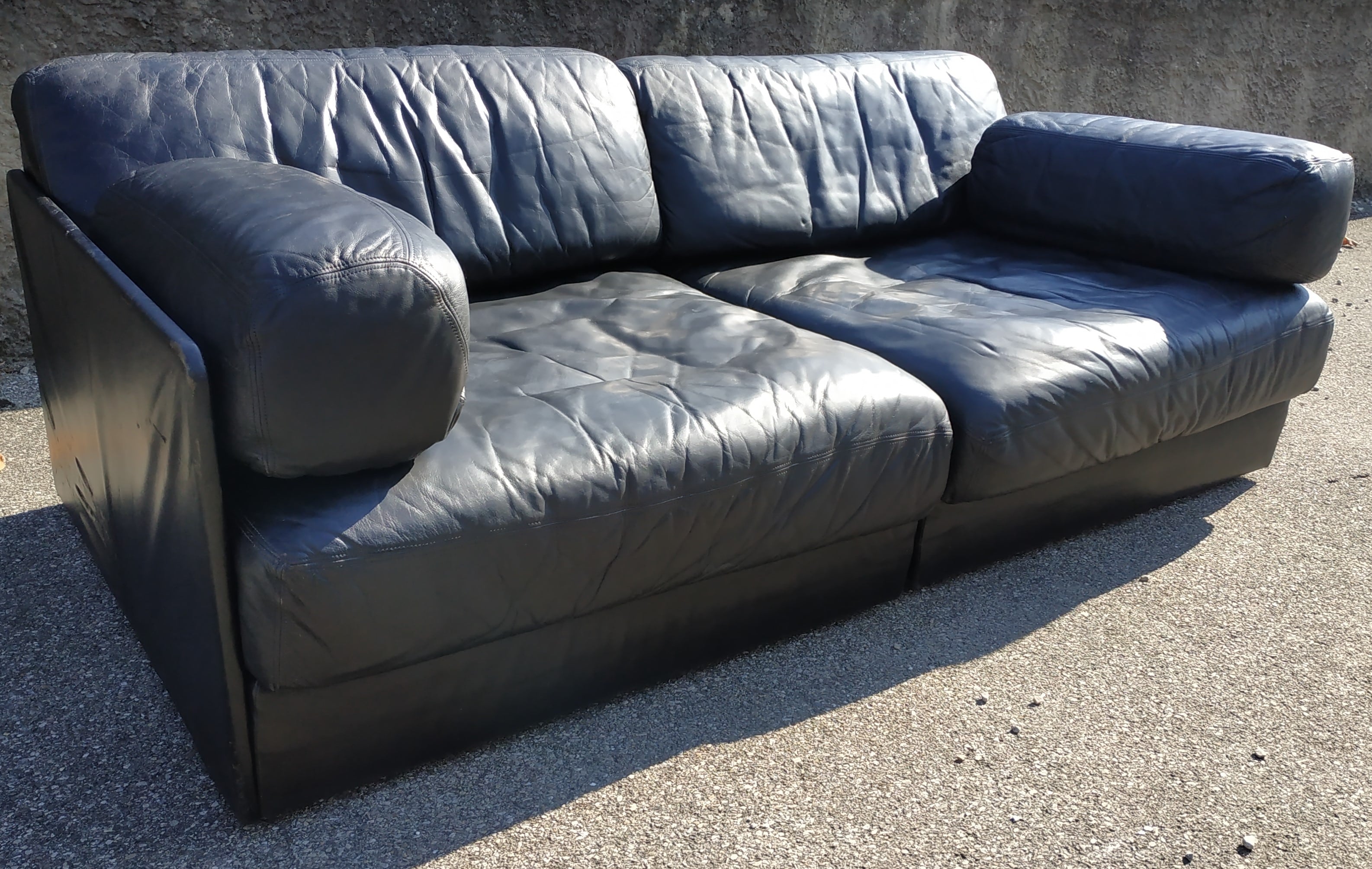 Sofa convertible modular seats leather of Sede 1970