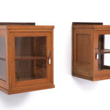 Oak art deco hanging cabinets 1930s