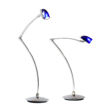 Paire de lampes Harco Loor Design 1980