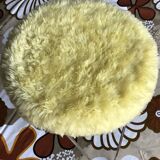 Set of 2 vintage yellow and red moumoute stools 1970
