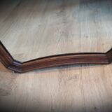 Trapezoid wood mirror 58x73