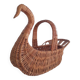Panier en osier en forme de cygne ou canard